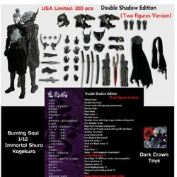 1/12 Dark Crown Toys Burning Souls Immortal Shura Kagekura Figure Double Ver.
