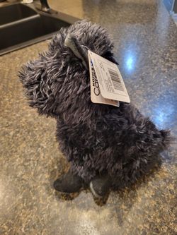 Kohls Cares black dog stuffie, tongue out