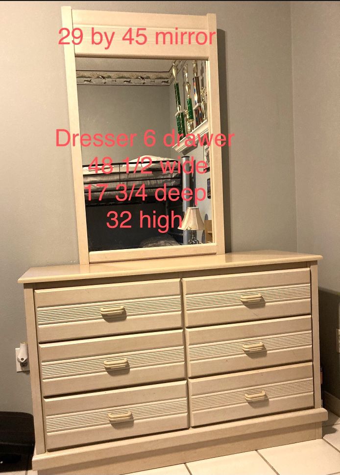Dresser 6 drawer 175