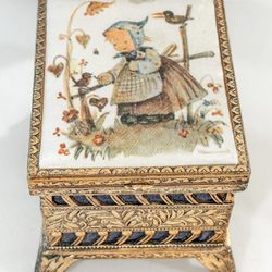 Vintage Hummel Jewelry Or Trinket Box