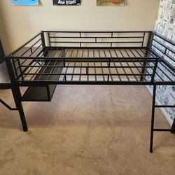 Mid loft full bed frame