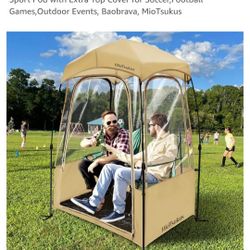 Sports Tent, Instant Weather Proof Pod,【Thick PVC, Scratch-Resistant】Pop Up Tent, Bubble Tent, Clear Tent, Sport Pod with Extra Top Cover for Soccer