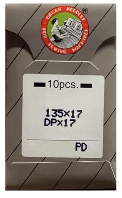 10 Organ 135x17 / DPx17 Titanium Needles for Sewing Machine