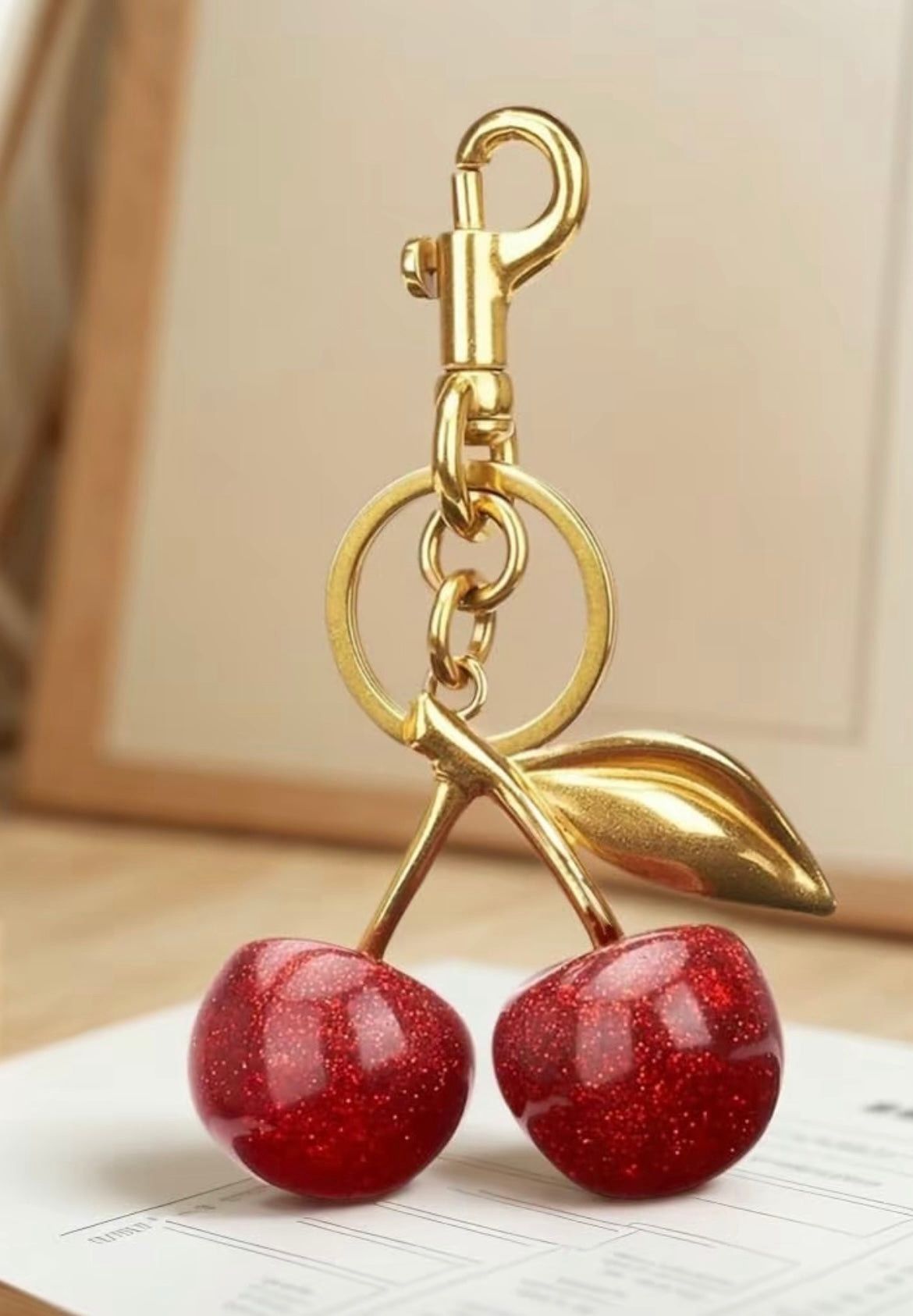 Cherry Keychain