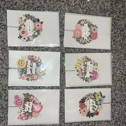 6 pack Thank you card 
