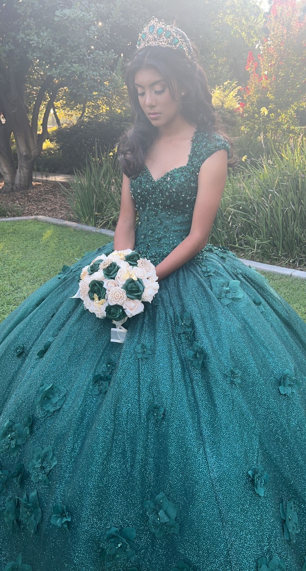 slim fit dress slacks CAPE SLEEVE QUINCEANERA DRESS BY RAGAZZA D84-584