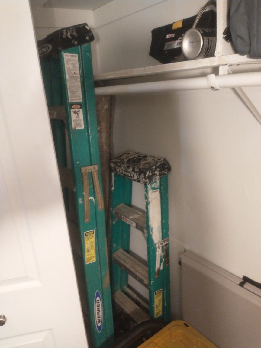 Werner 6ft & 4ft Fiberglass Ladders 80$ For Both