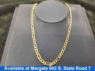 Figaro Chain - Yellow Gold 18k (.750) 9.1 grams 18 inch