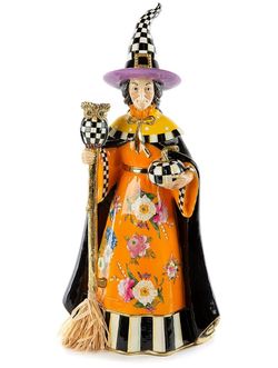 MacKenzie - Childs  Discontinued  Flower Market Witch  24"