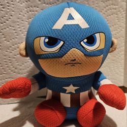 TY MARVEL CAPTAIN  AMERICA  STUFFED  PLUSH  TOY  