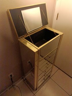 Hollywood Glass Jewelry Box