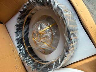 Crystal chandelier Black/gold