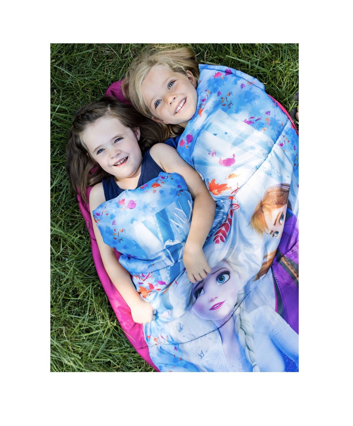 Disney Frozen 2 Sleeping Bag Elsa Ana Outdoor Indoor Girls Travel Camping Kids