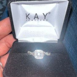 White Gold Diamond Engagement Ring