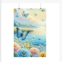Butterfly wall art print poster 24 By 36