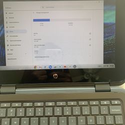 HP Chromebook X360 11., 2-in-1 touchscreen laptop