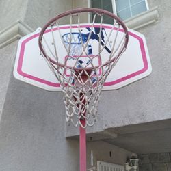BASKETBALL HOOP. USED BUT IN GOOD CONDITION. ABOUT 8-9 FEET