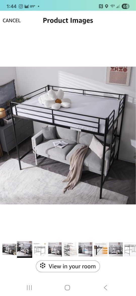 Full Size Loft Bed Slightly Used $125 OBO
