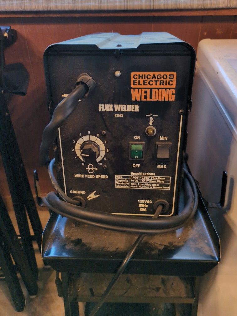 Chicago electric Welder And Welding Cart
