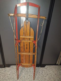 Vintage Red Lightening sled model 120