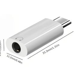 USB C to 3.5Mm Headphone Jack, Audio to USB C Converter, Type C to Aux Audio Adapter for Smartphones And Laptops; for Listening And Voice
