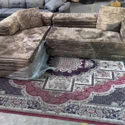 110Boneless Cloud Sectional Couches for Living Room, Comfy Fluffy Soft L Shaped Deep Seat Memory Foam Boneless Couch, Modular Sectional Sofas with R