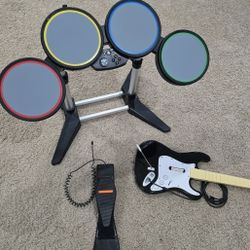 Rockband Drums And Guitar For Ps3