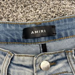 Blue Amiri Patchwork Jeans