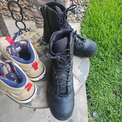 Godtex Leather Boots Plus Vans Boots Men  Size 10 Good Condition  200