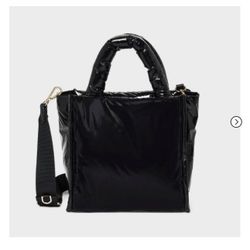 Midi Boxy Satchel Handbag -A New Day (Black)