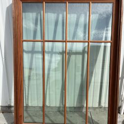 Redwood Dual Pane / 8 Pane Window 70.5” x 51.5”