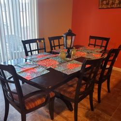 Solid Wood Dining Table & Chairs Set