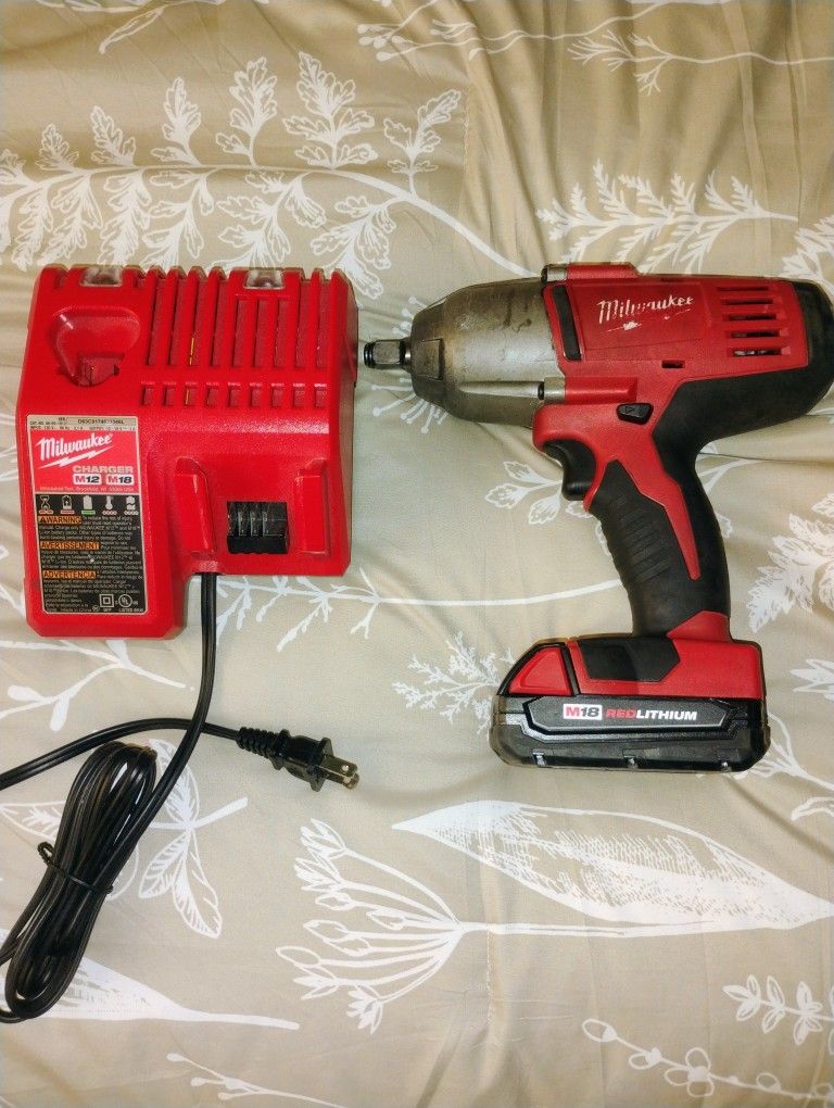 Milwaukee 1/2 Impact Battery And Charger