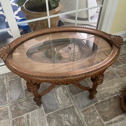 Antique Serving Side Table 