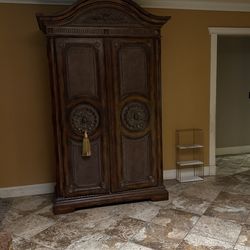 Wood Armoire Brown