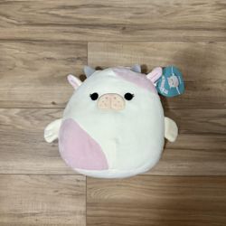 Squishmallows Malia the Sea Cow 2022 Pink and White 8” Seacow Plush NWT