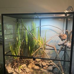 36 x 36 x 18 Terrarium With 12” Watertight Base