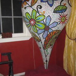 Large handmade mosaic heart.  Home And Garden
