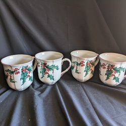 Villeroy & Boch HOLLY Coffee Mugs Set Of 4