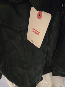 Mens LEVI'S leather Jacket