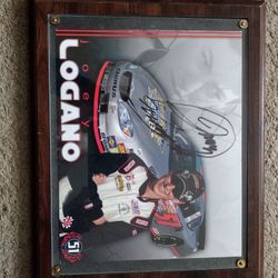 Signed Joey Lagano NASCAR Photo 