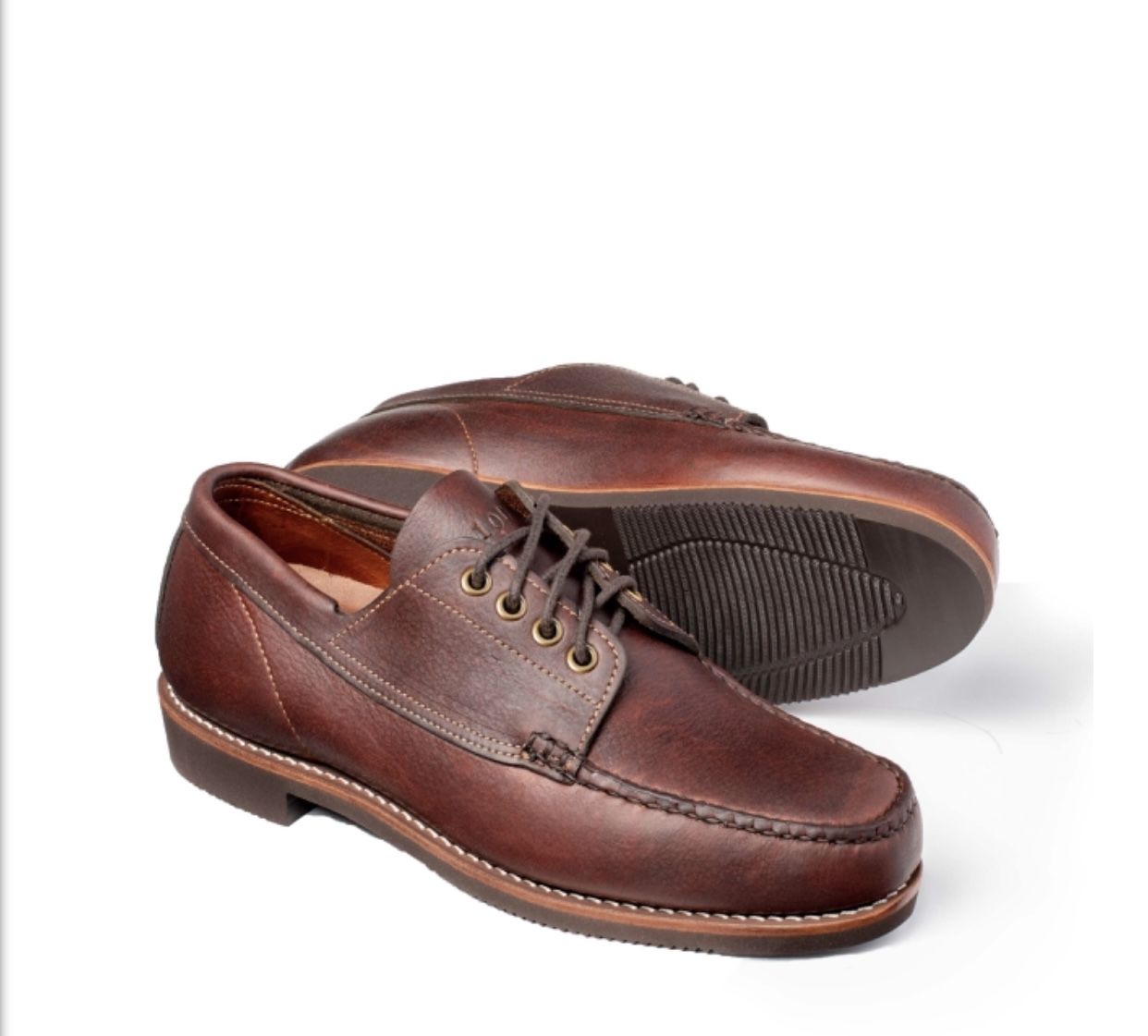 GOKEY Orvis Mens Bison Leather Sauvage Oxford Camp Shoes Vibram Sole Size 12.5 E. Make an offer! 7-8 oz. bull hide uppers Full leather mid sole Remove