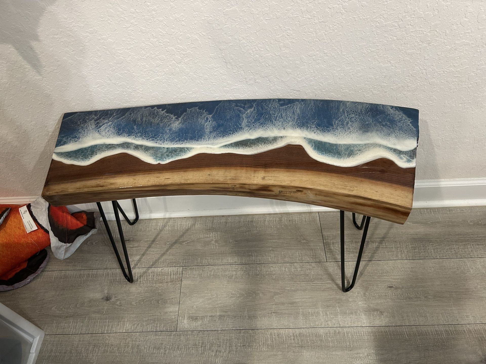 Resin Ocean Theme Bench