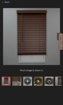 Brown Faux Wood Window Blinds