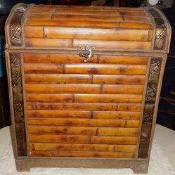 Bamboo Chest - Old Antique