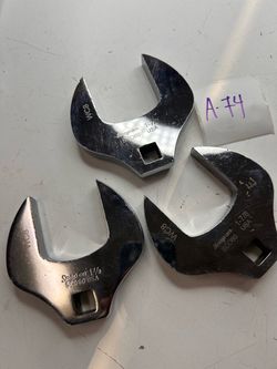 Lot of 3 Snap-on SCO60 1-7/8” 1/2” Drive Crowfoot Wrenches USA