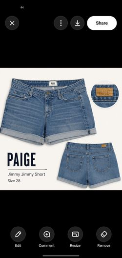PAIGE Jimmy Jean Shorts Size 28 good condition