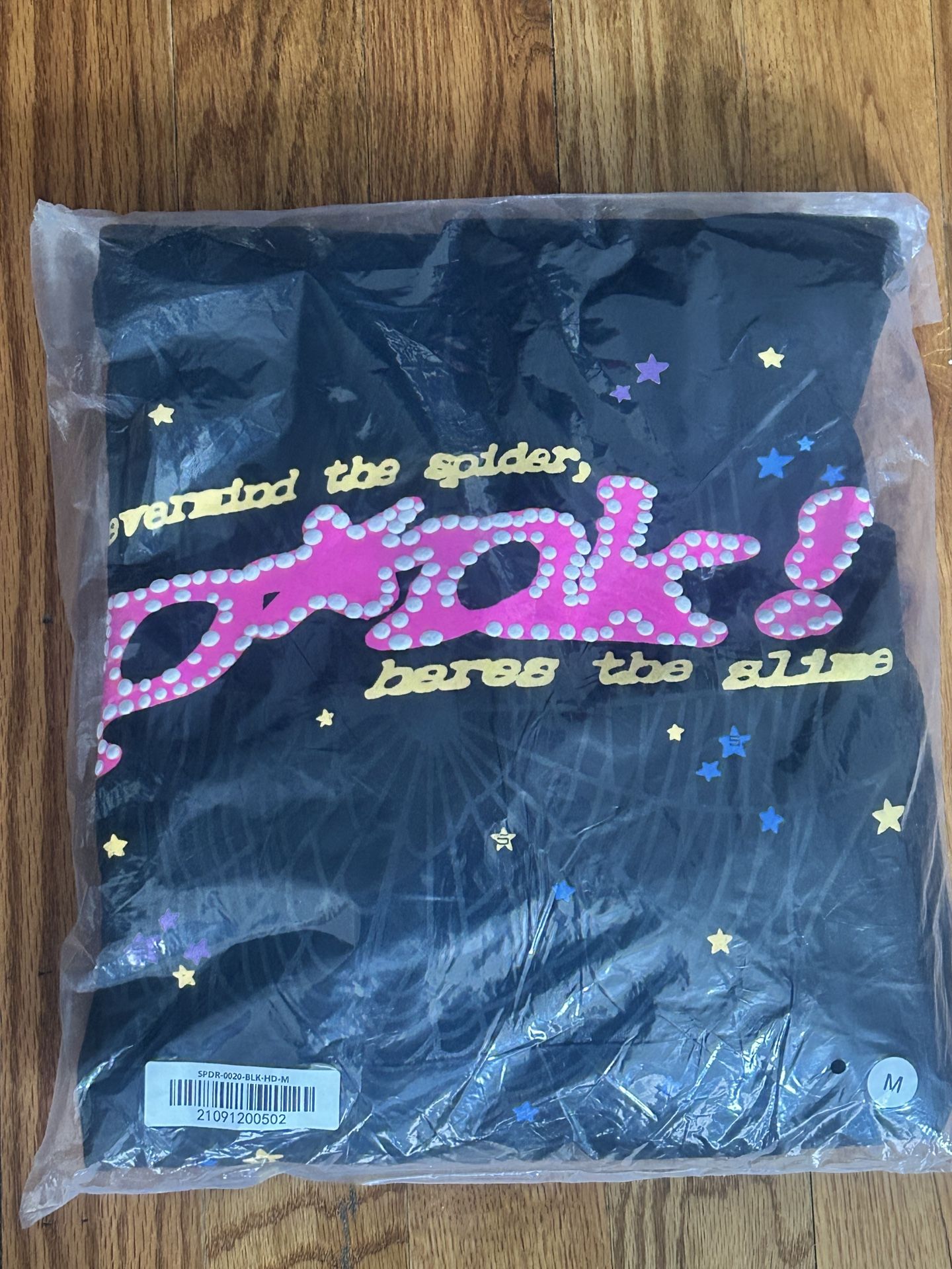 Spider Hoodie Pink Sz M