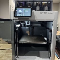 bambu lab x1-carbon combo 3d printer with AMS. Tested. Completely working