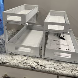 Under Sink Sliding Organisers Kitchen 